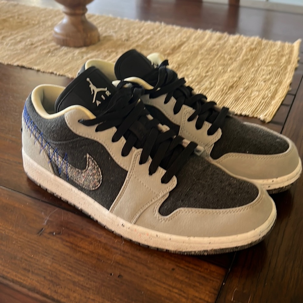 Jordan 1 Low SE Crater Black Grey DM4657-001 Mens 10